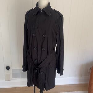 TUMI Pack-a-Way Men's Black Trench Coat M